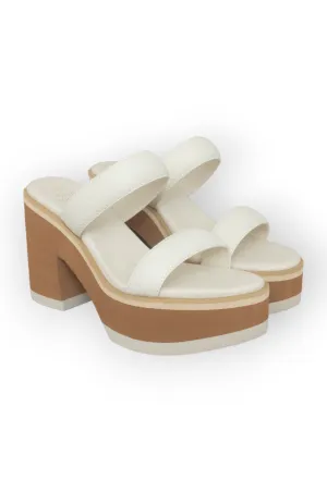 Aces White Chunky Platform Sandals