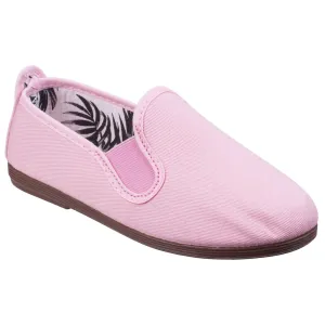 ARNEDO Juniors Canvas Slip On Shoes - Scented Rubber Sole Bespoke Elastic Fitting Classic Flossy Design, Lightweight Flexible Kids' Casual Footwear