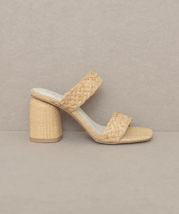 Beachy Basket Weave High Heel Sandals
