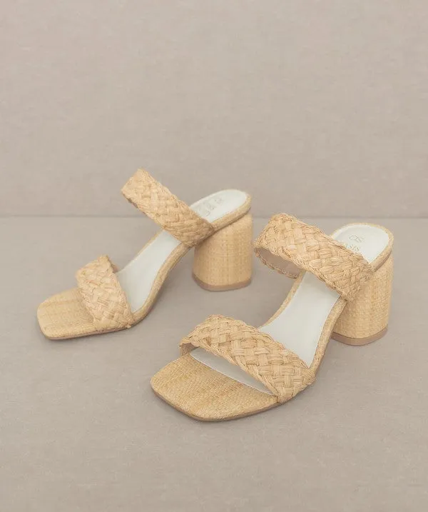 Beachy Basket Weave High Heel Sandals