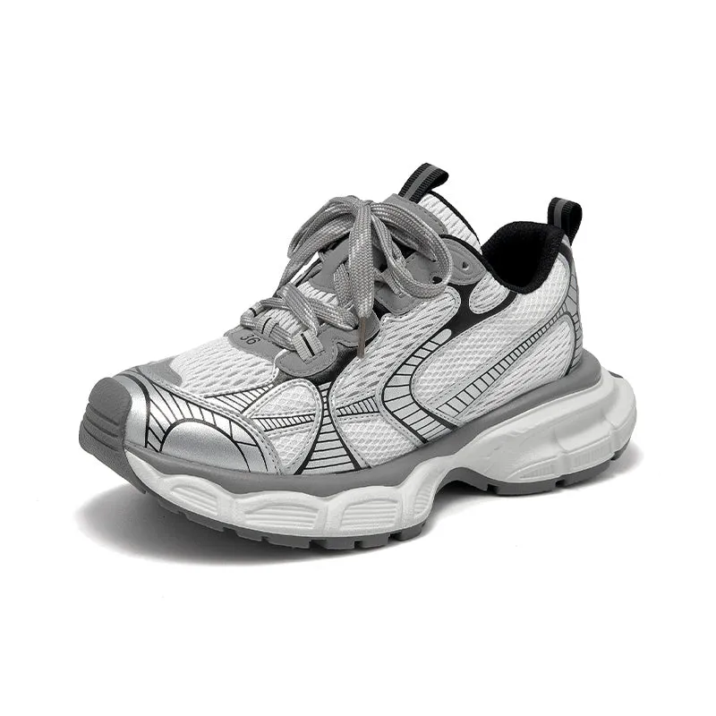 BeauToday Casual Chunky Sneakers Breathable Mesh Trainers for Women