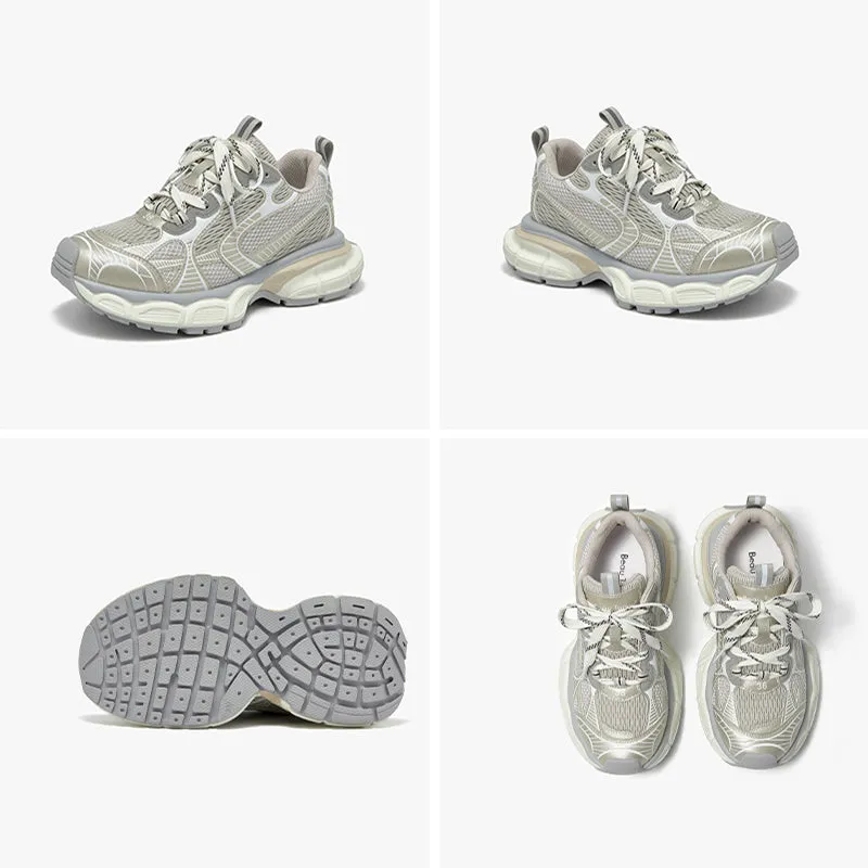 BeauToday Casual Chunky Sneakers Breathable Mesh Trainers for Women