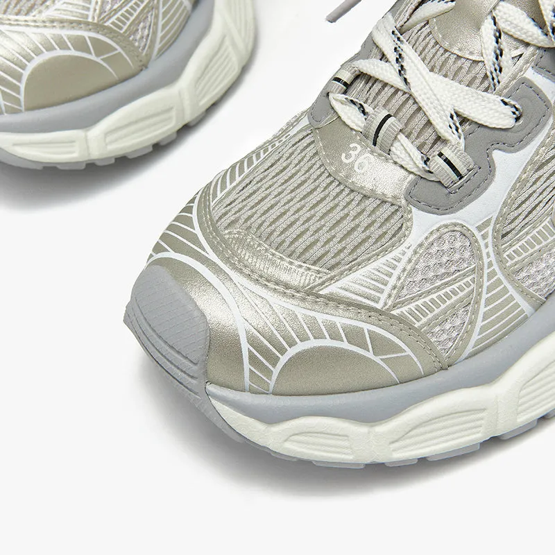 BeauToday Casual Chunky Sneakers Breathable Mesh Trainers for Women