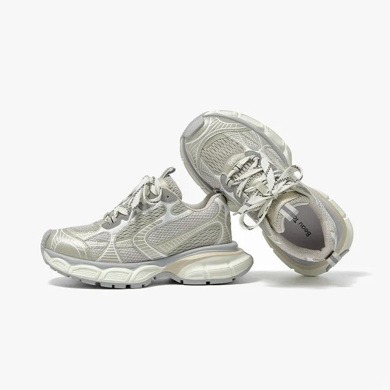 BeauToday Casual Chunky Sneakers Breathable Mesh Trainers for Women