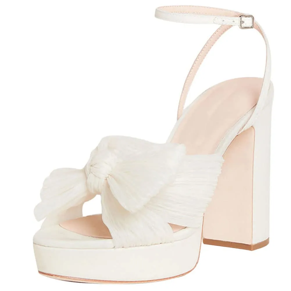 Bow Platform Shoes