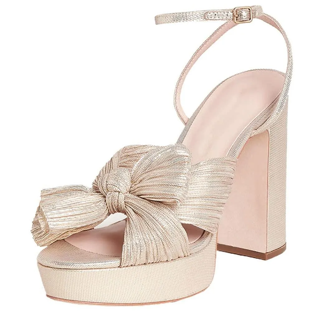 Bow Platform Shoes
