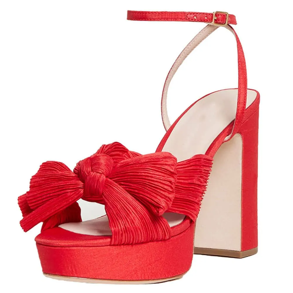 Bow Platform Shoes