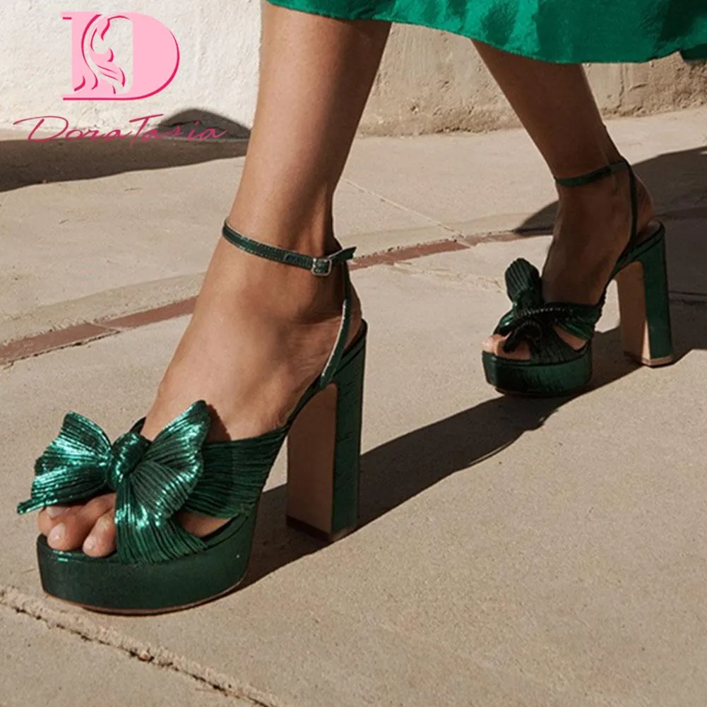 Bow Platform Shoes