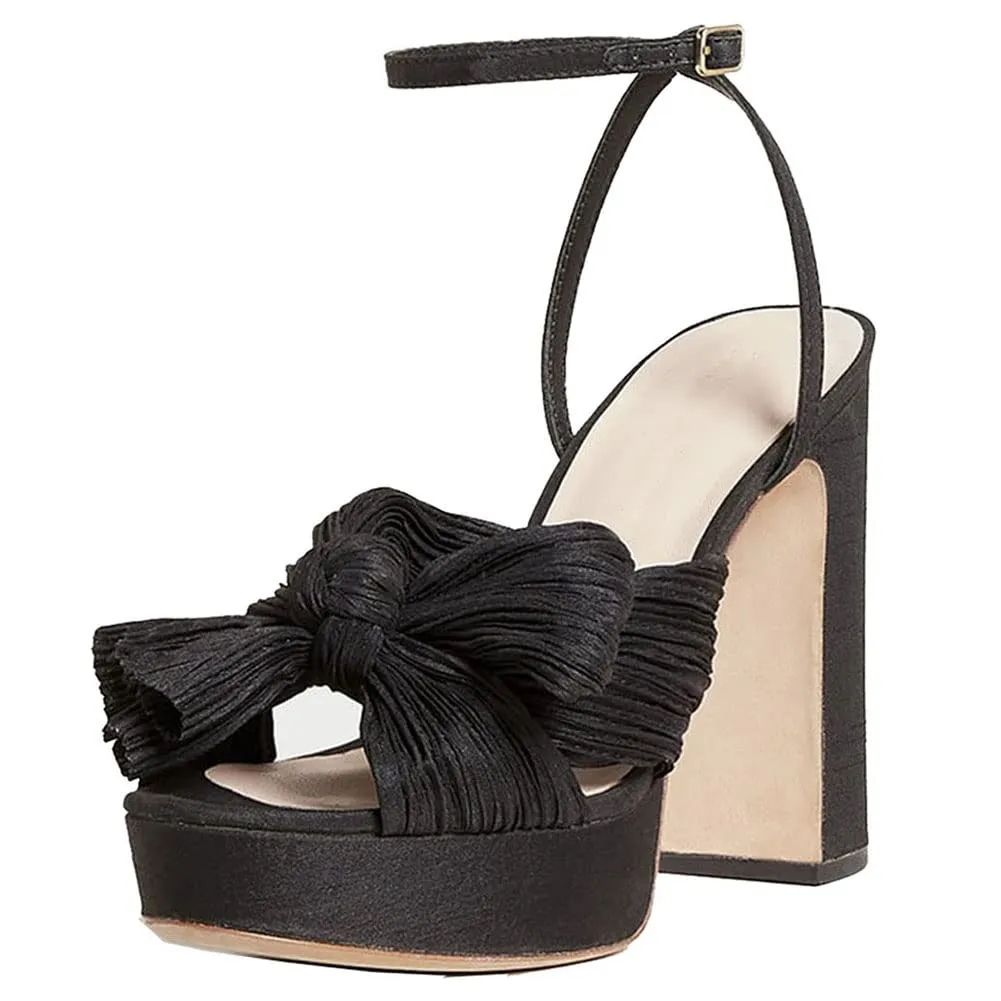 Bow Platform Shoes
