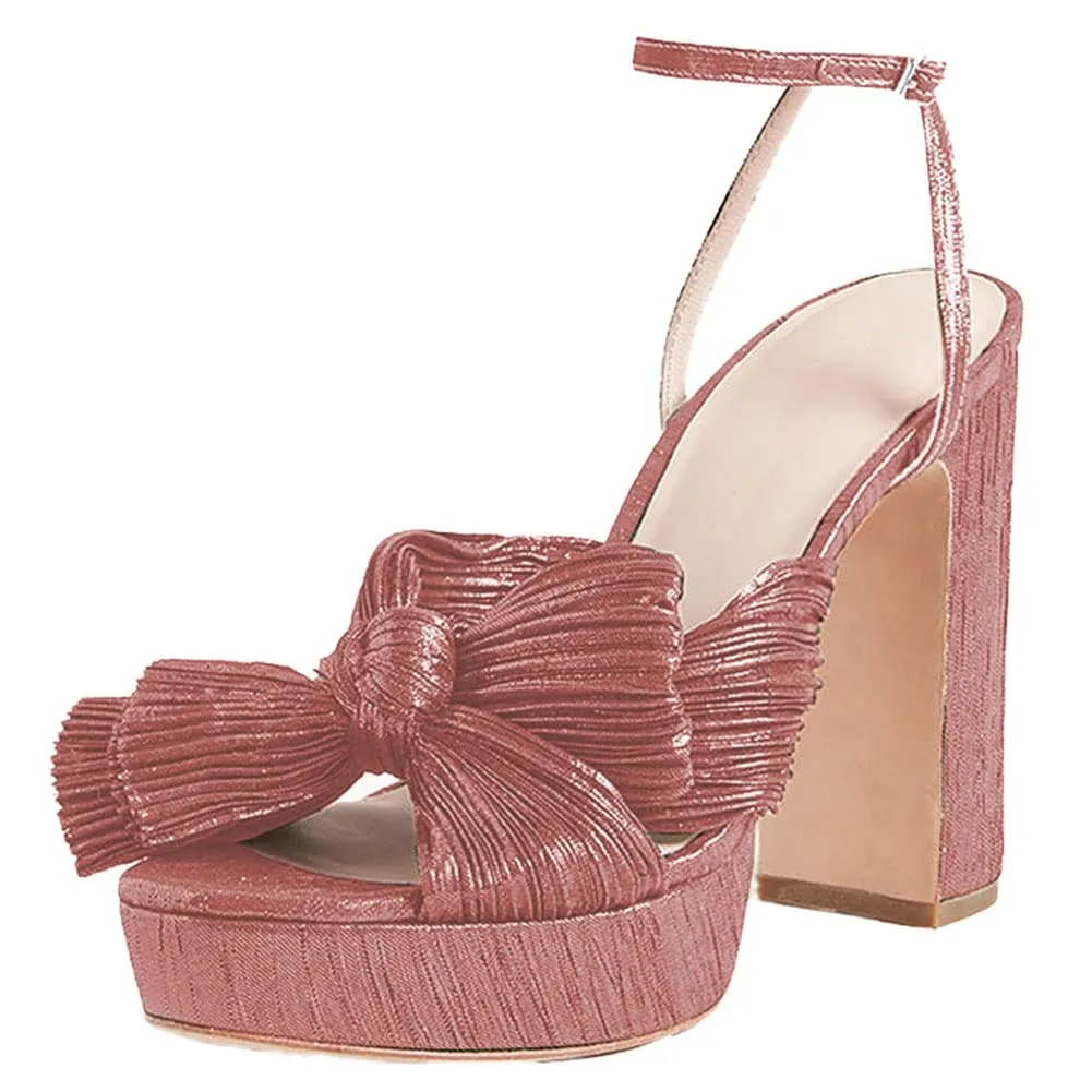 Bow Platform Shoes
