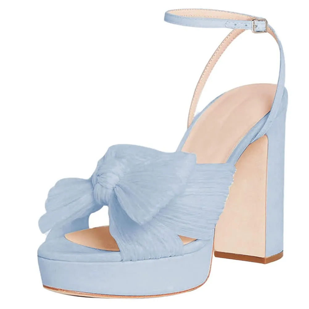 Bow Platform Shoes