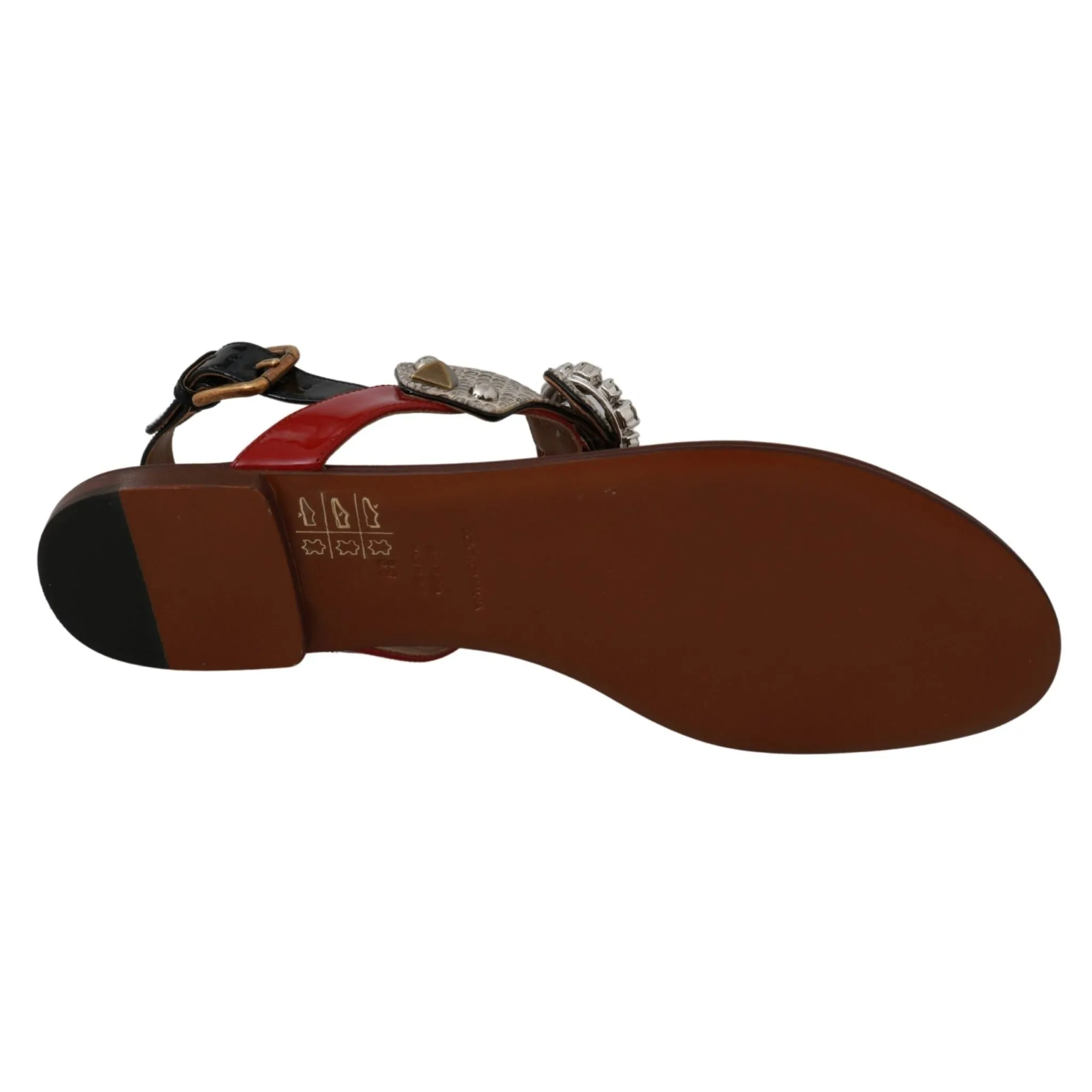 Dolce & Gabbana Elegant Strappy Sandals with Exotic Charm