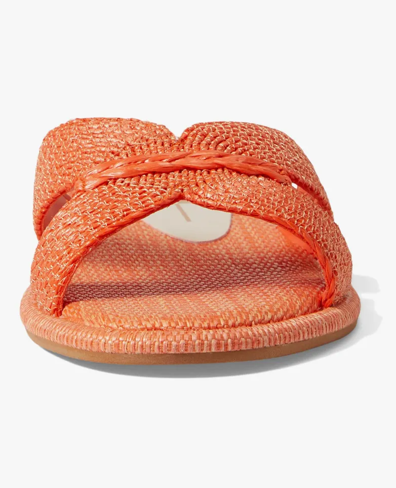 Dolce Vita Atomic Slide Orange Raffia