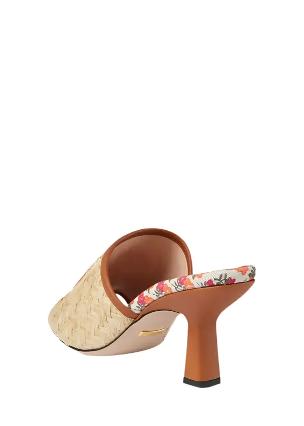 Gucci Mabel Interlocking G Raffia Sandals