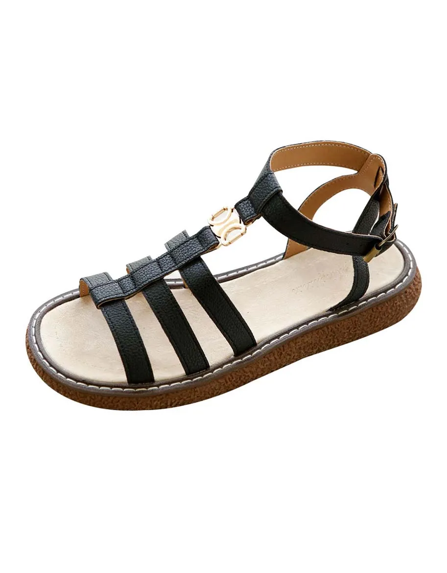 Handmade Retro Strappy Sandals Holiday