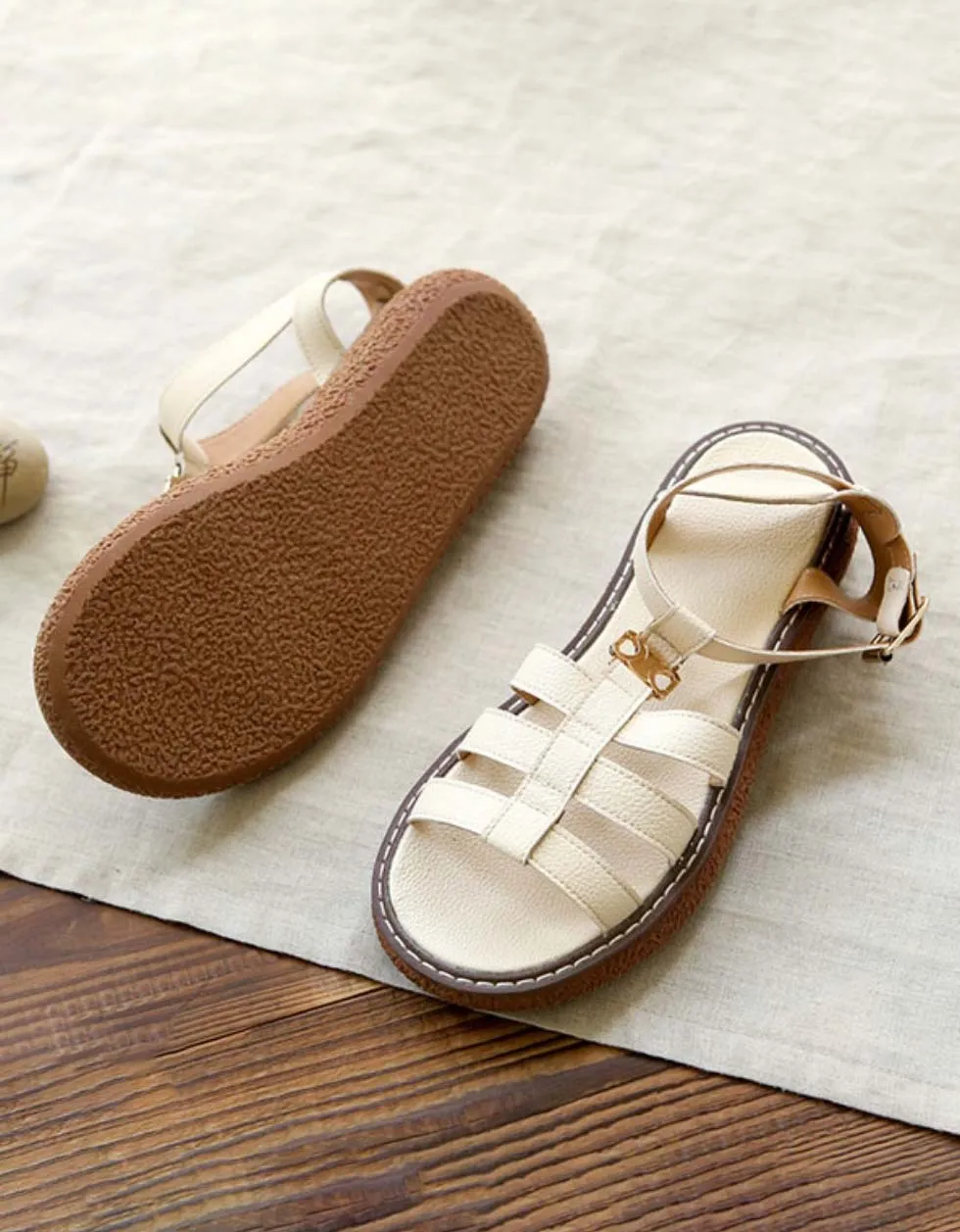 Handmade Retro Strappy Sandals Holiday