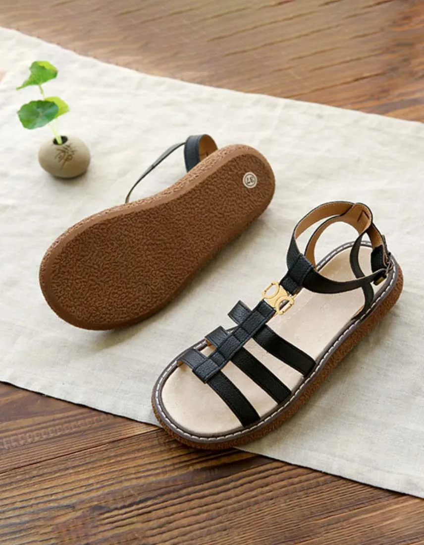 Handmade Retro Strappy Sandals Holiday