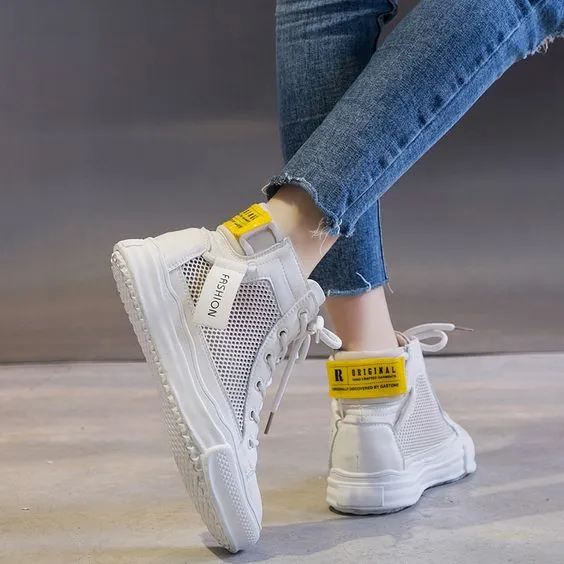 High Top Breathable Mesh Sneaker Shoes