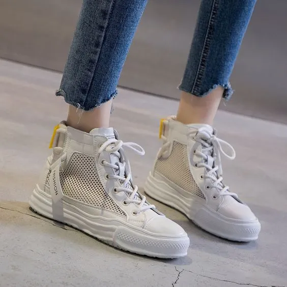 High Top Breathable Mesh Sneaker Shoes