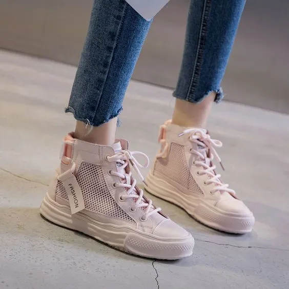 High Top Breathable Mesh Sneaker Shoes