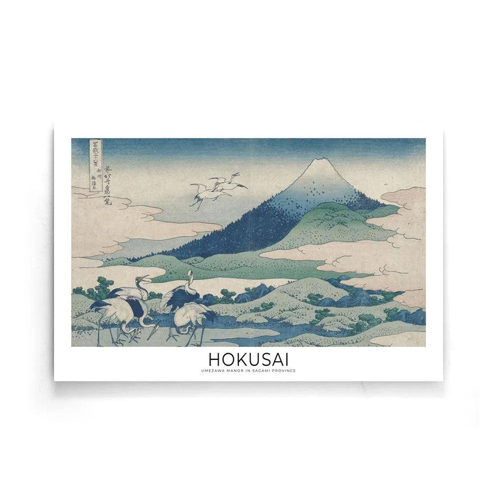 Hokusai - Umezawa Manor in Sagami Province