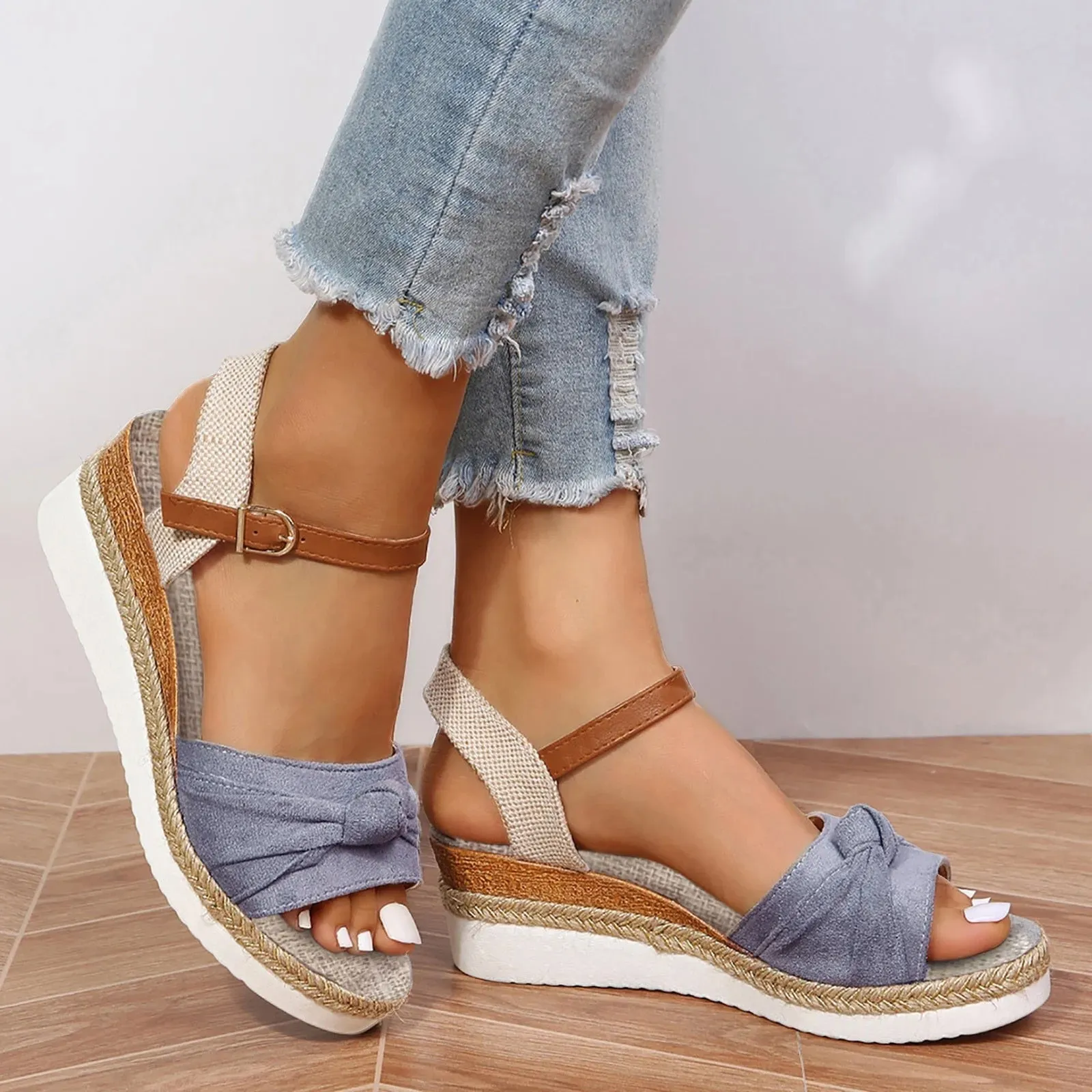 New Platform Heel Women's Fashion Wedges Gladiator Sandals