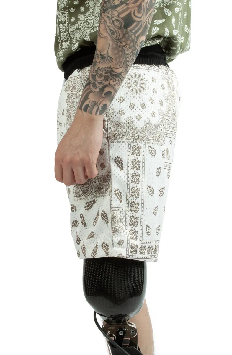 Paisley Mesh Shorts