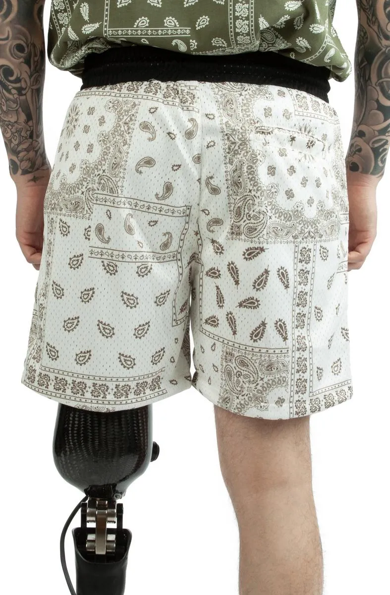 Paisley Mesh Shorts