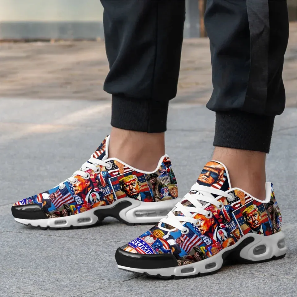 Personalized Donald Trump Sneakers, Custom Breathable Mesh Shoes for Men and Women