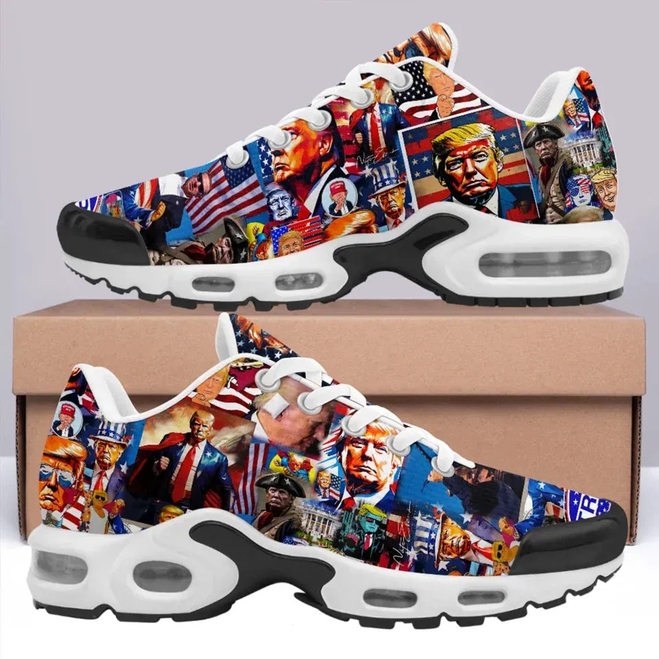 Personalized Donald Trump Sneakers, Custom Breathable Mesh Shoes for Men and Women