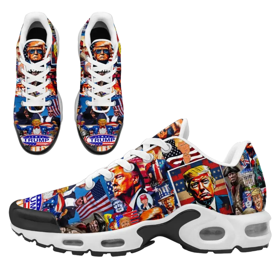 Personalized Donald Trump Sneakers, Custom Breathable Mesh Shoes for Men and Women