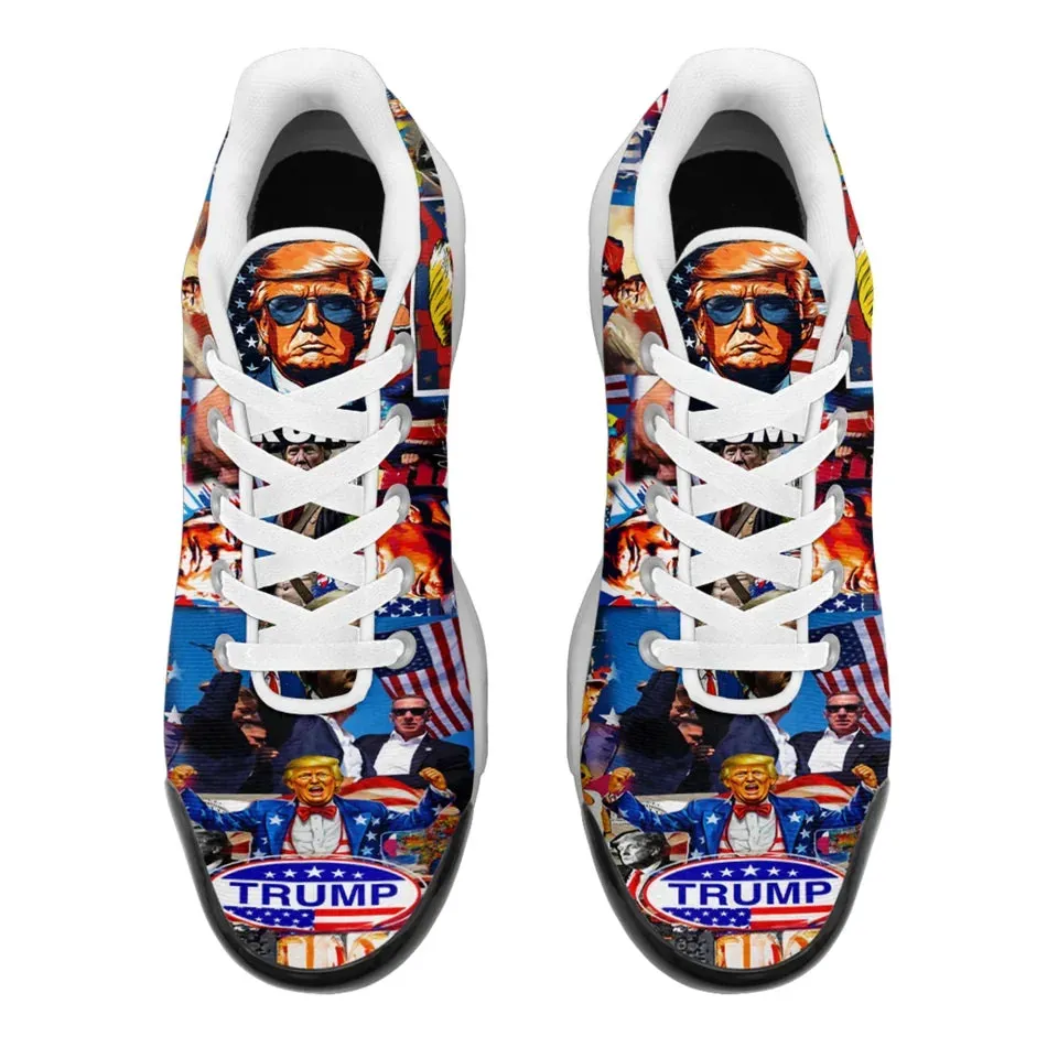 Personalized Donald Trump Sneakers, Custom Breathable Mesh Shoes for Men and Women