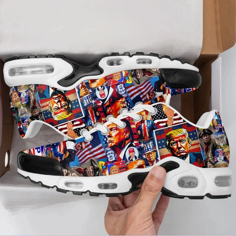 Personalized Donald Trump Sneakers, Custom Breathable Mesh Shoes for Men and Women