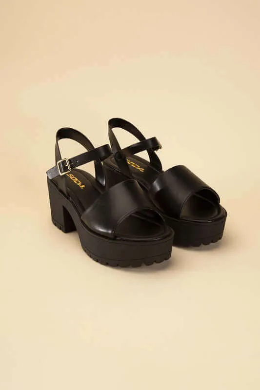 Stacie Platform Ankle Strap Sandals