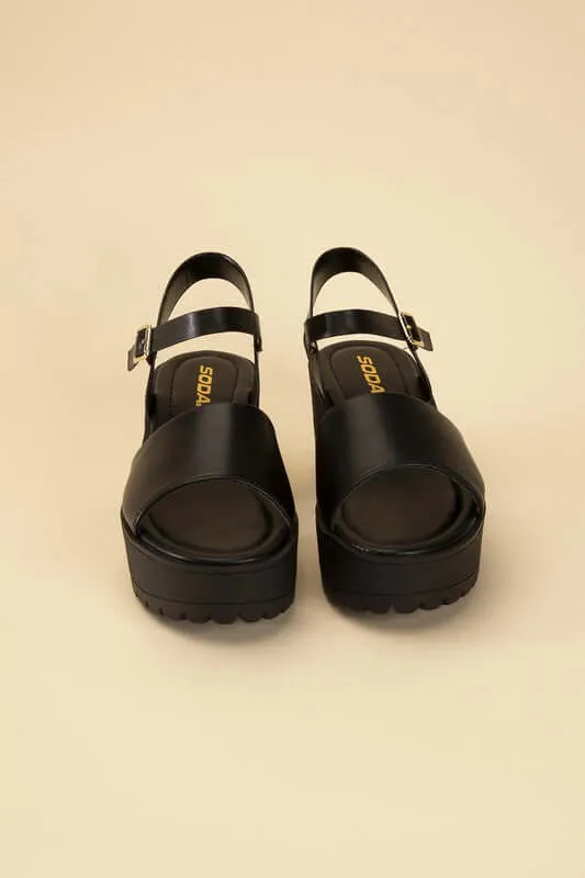 Stacie Platform Ankle Strap Sandals