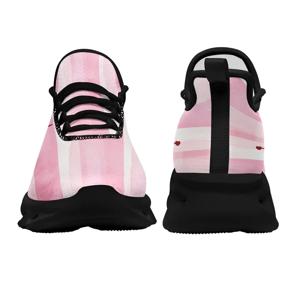 Unique Gift,Personalized Romantic Mesh Sneakers, Custom Breathable Couples Shoes, Love-Themed Shoes