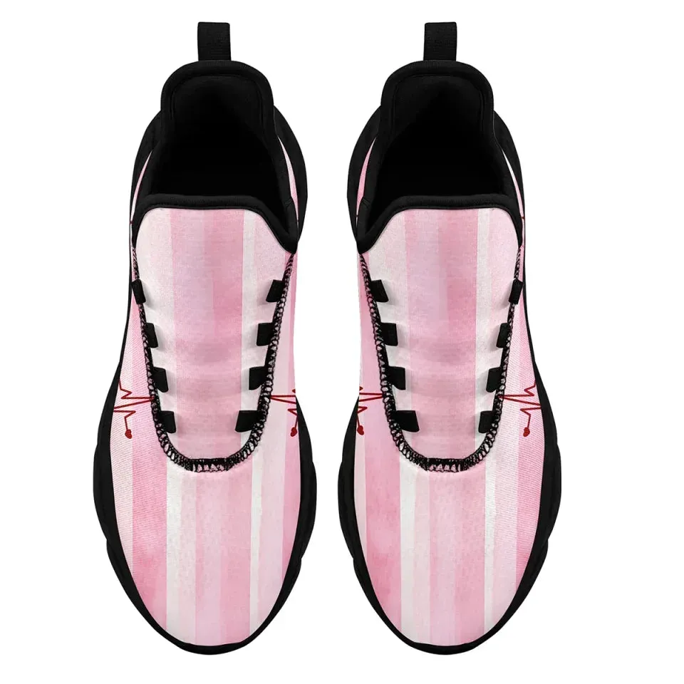 Unique Gift,Personalized Romantic Mesh Sneakers, Custom Breathable Couples Shoes, Love-Themed Shoes