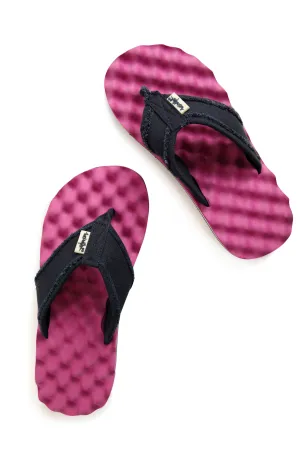 Weird Fish  Cayman Waffle Flip Flops- Raspberry