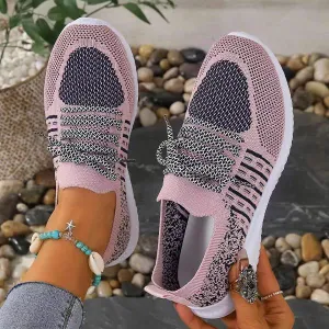Women's Casual Lace-Up Mesh Breathable Sneakers 61402719S